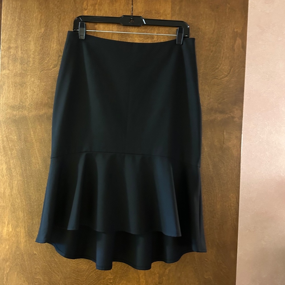The Limited Black Collection Black Pencil Skirt with Flared Bottom, Size 10